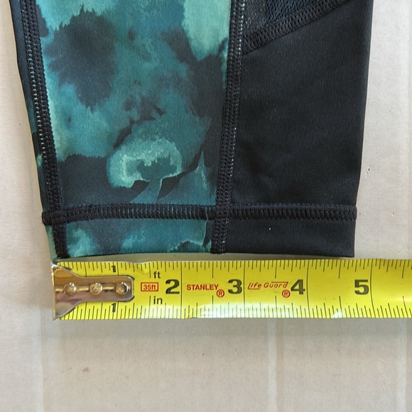 Ideology Abstract Green Camo Mesh Outer Leg Panel Leggings Workout Pants Sz 1X - Picture 11 of 11